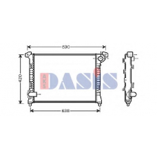 370039N AKS DASIS Радиатор, охлаждение двигателя