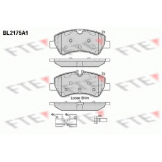 BL2175A1 FTE Комплект тормозных колодок, дисковый тормоз