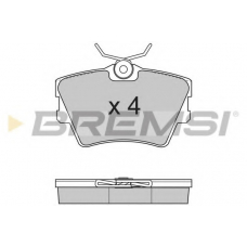 BP2724 BREMSI Комплект тормозных колодок, дисковый тормоз