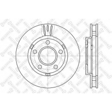 6020-3634V-SX STELLOX Тормозной диск