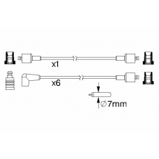 0 986 357 191 BOSCH Комплект проводов зажигания