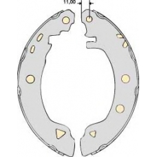 K638600 MGA Комплект тормозов, барабанный тормозной механизм