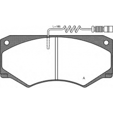 BPA0047.14 OPEN PARTS Комплект тормозных колодок, дисковый тормоз