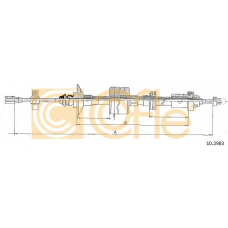 10.2983 COFLE Трос, управление сцеплением
