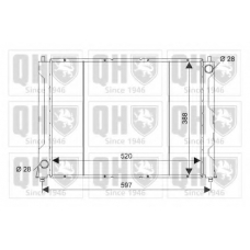 QER1366 QUINTON HAZELL Радиатор, охлаждение двигателя