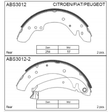 ABS3012 Allied Nippon Колодки барабанные