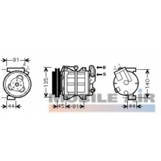 1300K314 VAN WEZEL Компрессор, кондиционер