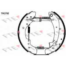 TK2702 FTE Комплект тормозных колодок