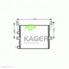 94-6091 KAGER Конденсатор, кондиционер