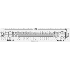 BBH6940 BORG & BECK Тормозной шланг