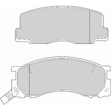 FD6669A NECTO Комплект тормозных колодок, дисковый тормоз