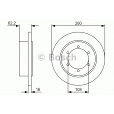 0 986 479 V14 BOSCH Тормозной диск