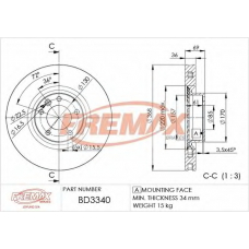 BD-3340 FREMAX Тормозной диск