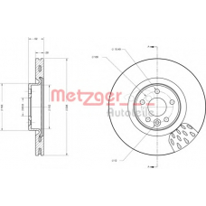 6110659 METZGER Тормозной диск