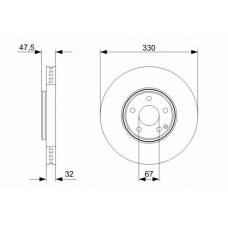 0 986 479 334 BOSCH Тормозной диск