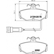 8DB 355 017-631 HELLA Комплект тормозных колодок, дисковый тормоз