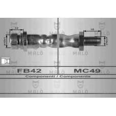 8923 Malo Тормозной шланг