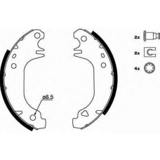 GS8532 TRW Комплект тормозных колодок