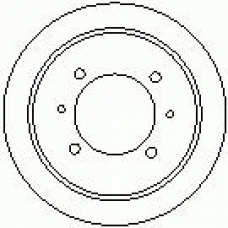 7D0487 KAWE Тормозной барабан
