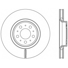 BDR2455.20 OPEN PARTS Тормозной диск