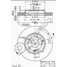 09.8411.11 BREMBO Тормозной диск