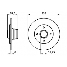 0 986 478 866 BOSCH Тормозной диск