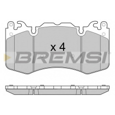 BP3414 BREMSI Комплект тормозных колодок, дисковый тормоз