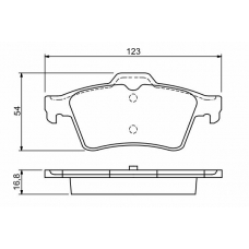 0 986 494 032 BOSCH Комплект тормозных колодок, дисковый тормоз