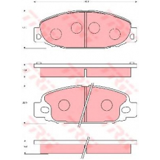 GDB7104 TRW Комплект тормозных колодок, дисковый тормоз