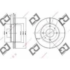 BD1080 DJ PARTS Тормозной диск