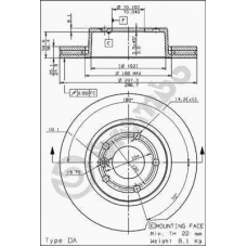 09.6839.10 BREMBO Тормозной диск