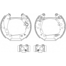 8DB 355 003-931 HELLA PAGID Комплект тормозных колодок