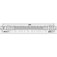 BBH6515 BORG & BECK Тормозной шланг