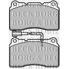 BBP1980 BORG & BECK Комплект тормозных колодок, дисковый тормоз