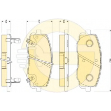 6135109 GIRLING Комплект тормозных колодок, дисковый тормоз
