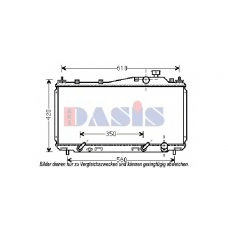 100069N AKS DASIS Радиатор, охлаждение двигателя