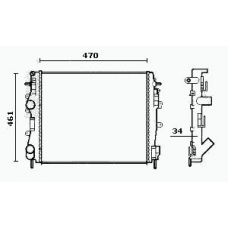 RM0459 EQUAL QUALITY Радиатор, охлаждение двигателя