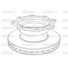 NSA1080.20 WOKING Тормозной диск