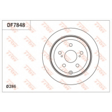DF7848 TRW Тормозной диск