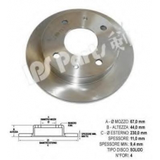 IBT-1587 IPS Parts Тормозной диск