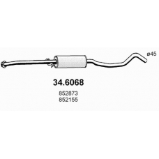34.6068 ASSO Средний глушитель выхлопных газов