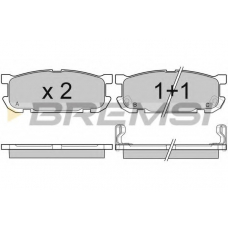 BP2992 BREMSI Комплект тормозных колодок, дисковый тормоз