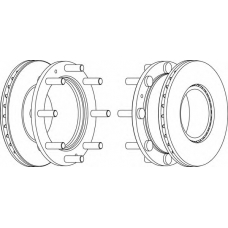 FCR308A FERODO Тормозной диск