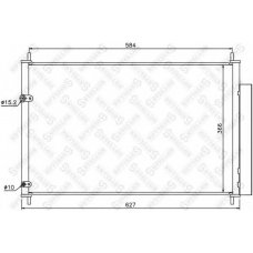 10-45568-SX STELLOX Конденсатор, кондиционер