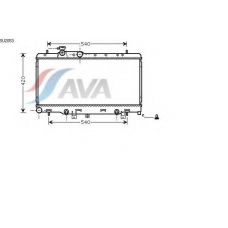 SU2053 AVA Радиатор, охлаждение двигателя