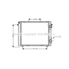 RTA2159 AVA Радиатор, охлаждение двигателя