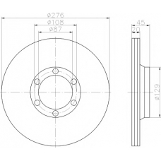 8DD 355 101-161 HELLA PAGID Тормозной диск