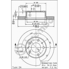 09.5904.14 BREMBO Тормозной диск