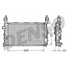 DRM20093 DENSO Радиатор, охлаждение двигателя