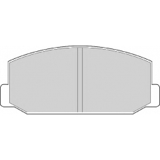FD847A NECTO Комплект тормозных колодок, дисковый тормоз